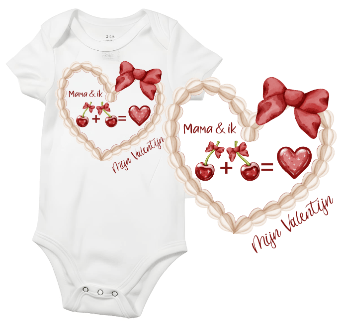 Baby Romper Valentijn Collectie – Gepersonaliseerd - Personalized by JS