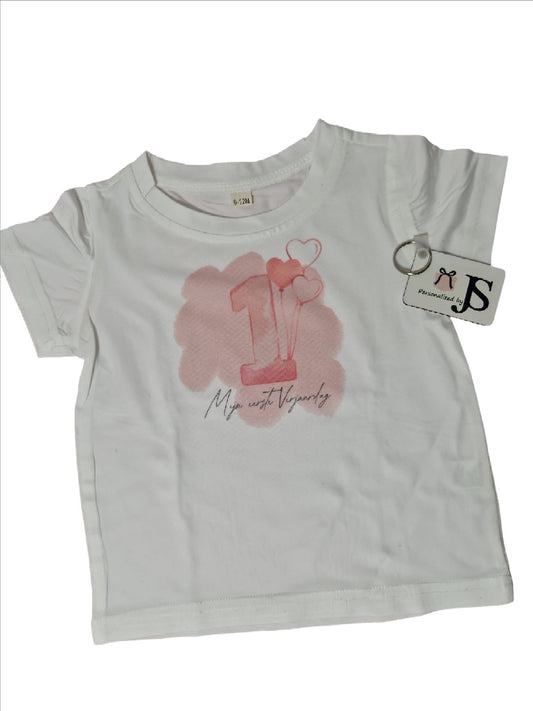 Kinder T-Shirt 1 jaar - Personalized by JS
