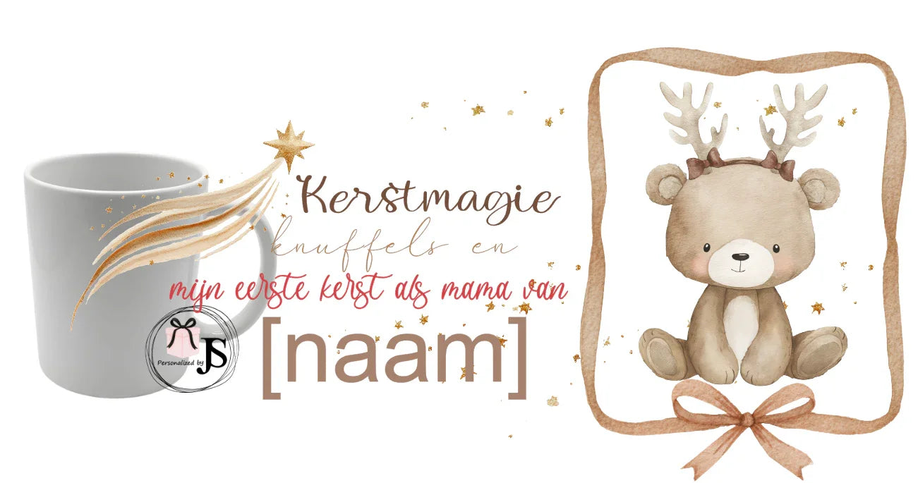 Mok met foto ideaal als cadeau voor Kerst - Personalized by JS