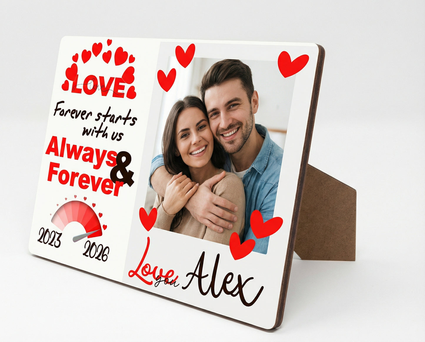 MDF Displaybord met Standaard – Personaliseerbaar