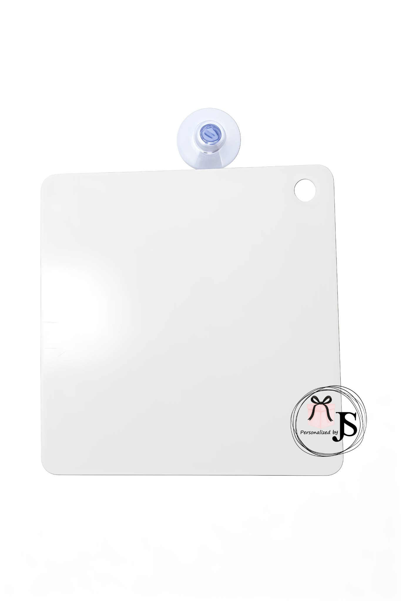 Blanco product - Autoraambordje Aluminium 14 x 14 cm