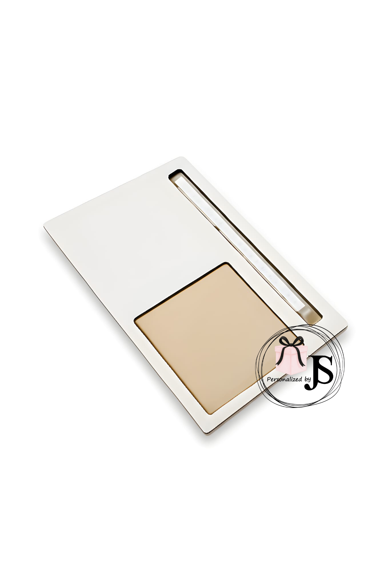 Blanco product - Juffen / Meesters MDF Houten Plakbriefjesbord met Pen