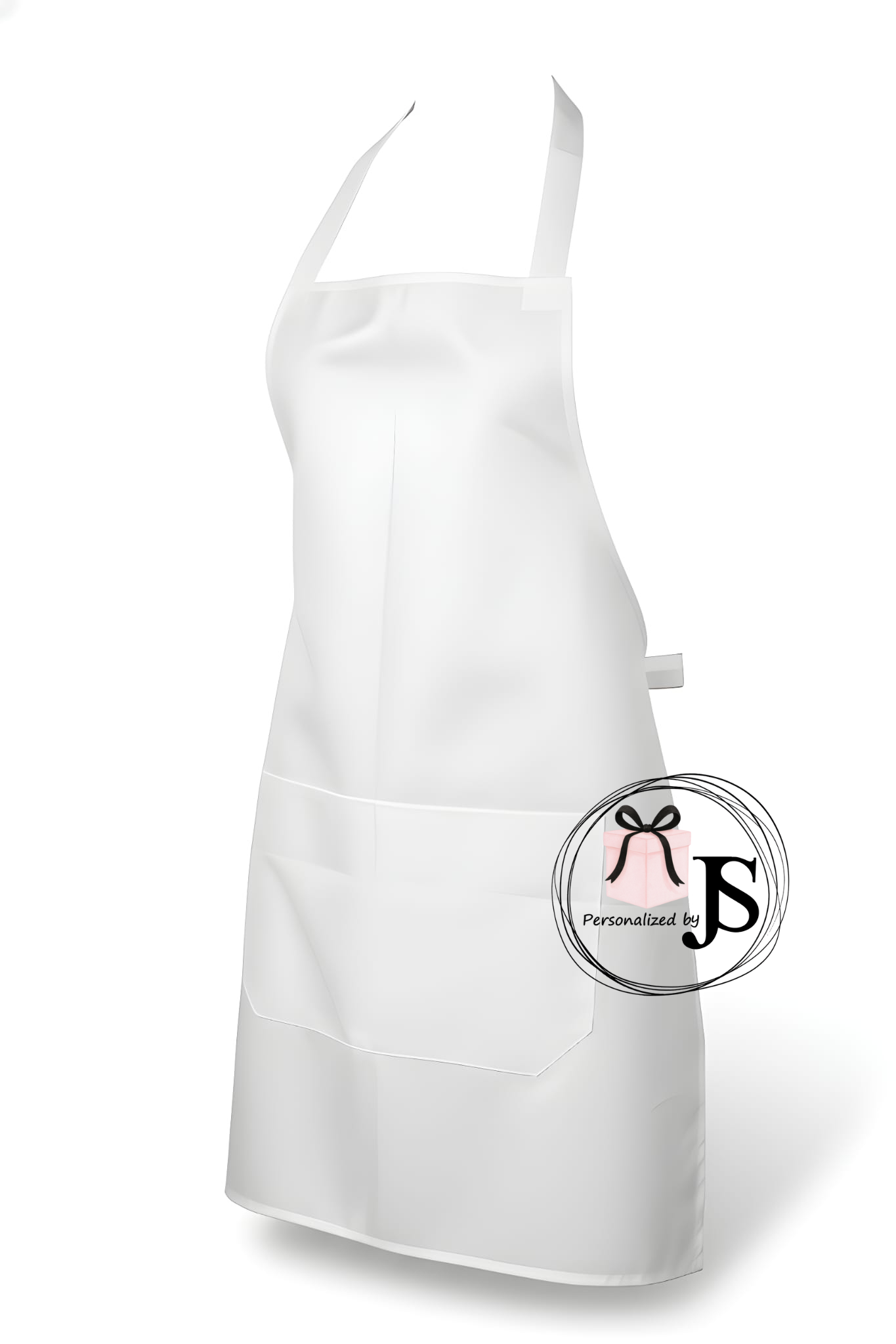 Blanco product - Volwassen Schort met 2 Zakken