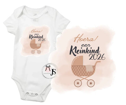 Baby romper: ''Hoera... een kleinkind'' - Personalized by JS