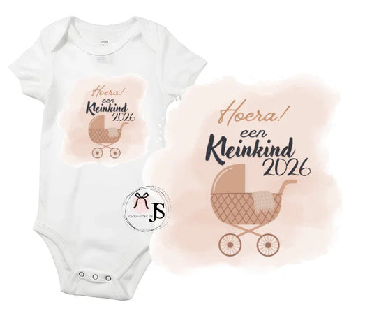 Baby romper: ''Hoera... een kleinkind'' - Personalized by JS