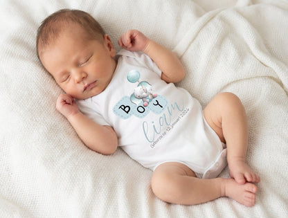 Baby Romper: Hoera! Het is een Jongen - Personalized by JS