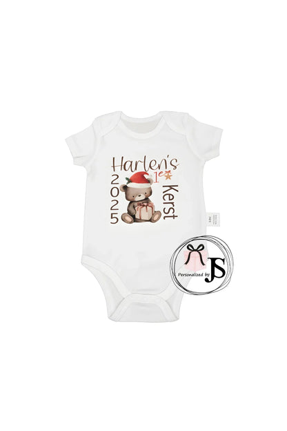Baby romper: Mijn eerste kerst 2025 - Personalized by JS