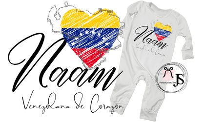 Baby Romper Roots Venezuela - Personalized by JS
