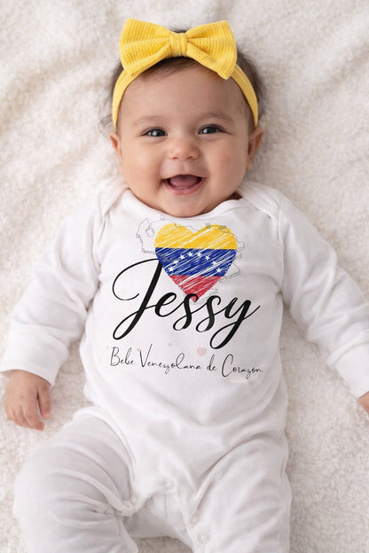 Baby Romper Roots Venezuela - Personalized by JS