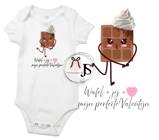 Baby Romper Valentijn Collectie – Gepersonaliseerd - Personalized by JS