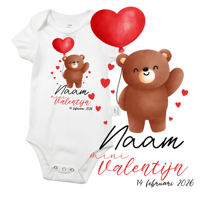 Baby Romper Valentijn Collectie – Gepersonaliseerd - Personalized by JS