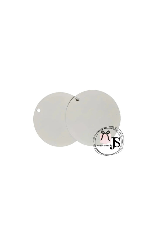 Blanco product - Kerstboomversiering met ophanglint 7 x 7 cm - Personalized by JS