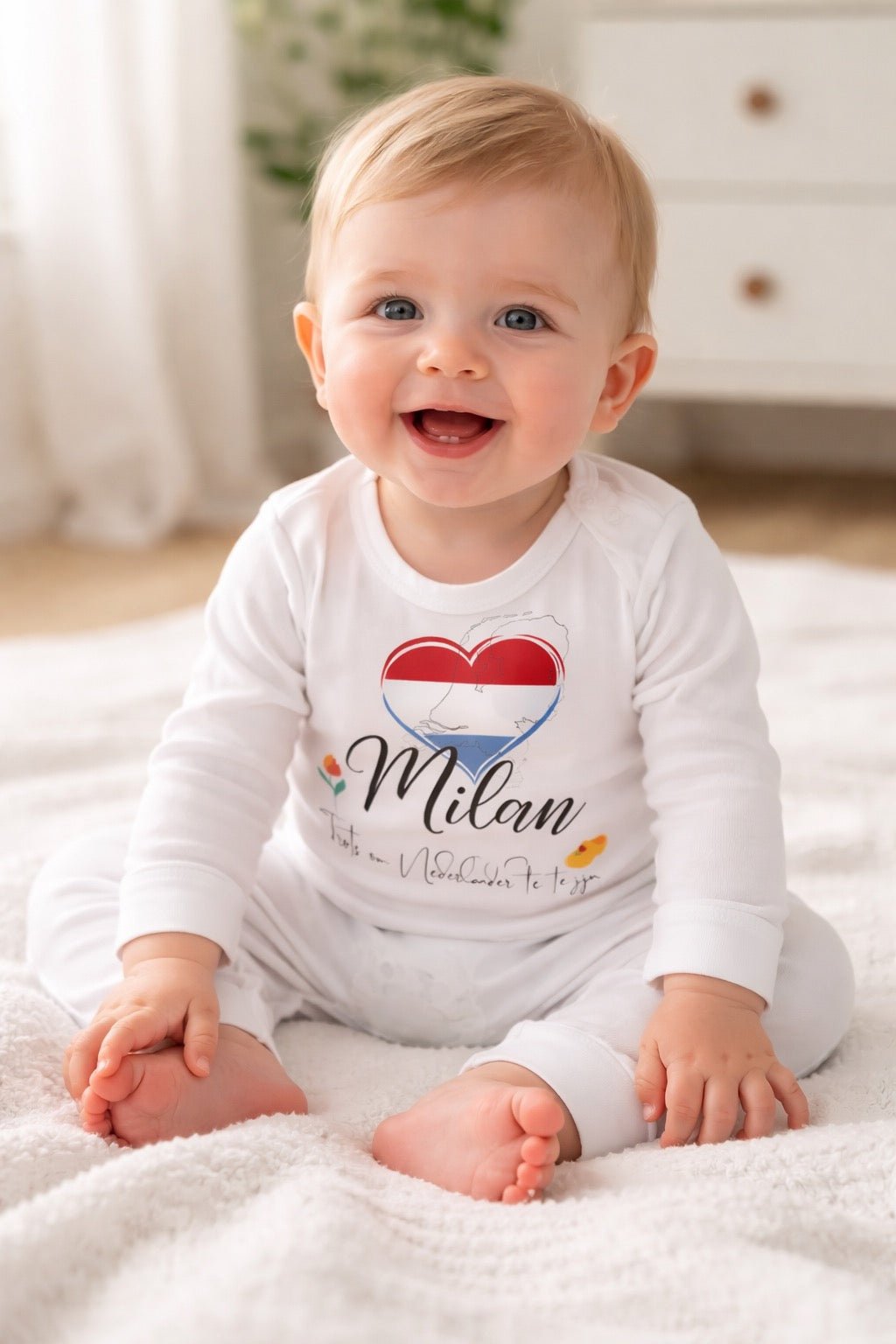 Gepersonaliseerde babypak Roots Nederland - Personalized by JS