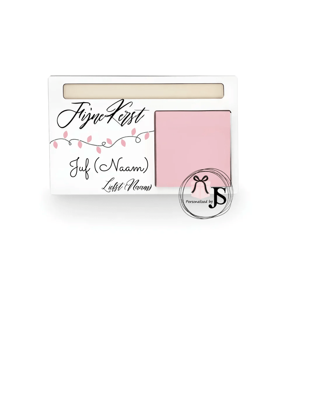 Juffen / Meesters MDF Houten Plakbriefjesbord met Pen - Personalized by JS
