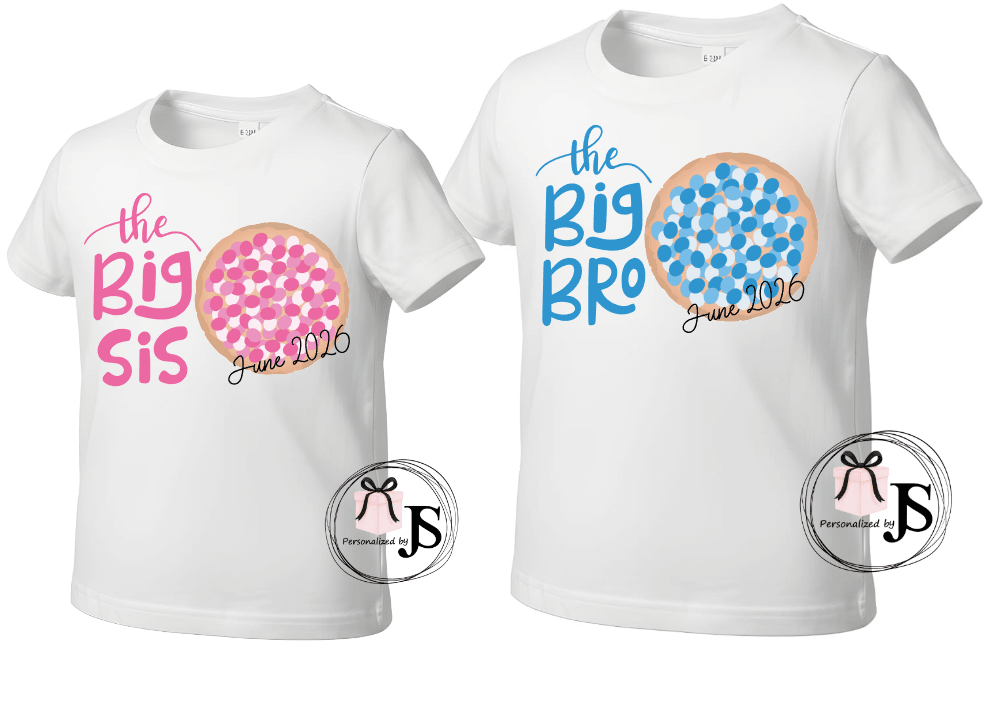 Kinder T-Shirt: Gepersonaliseerd Kinder Shirt – Grote Broer / Grote Zus - Personalized by JS