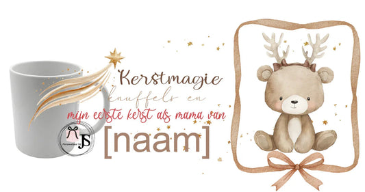 Mok met foto ideaal als cadeau voor Kerst - Personalized by JS