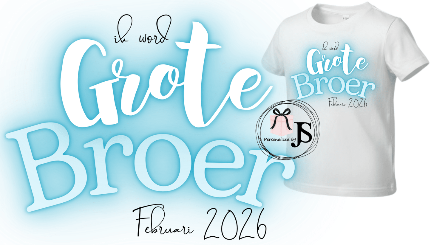 T-Shirt Grote Broer - Personalized by JS